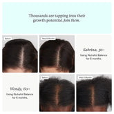 "Healthy hair growth with Nutrafol Women’s Balance – natural supplement to combat thinning hair"